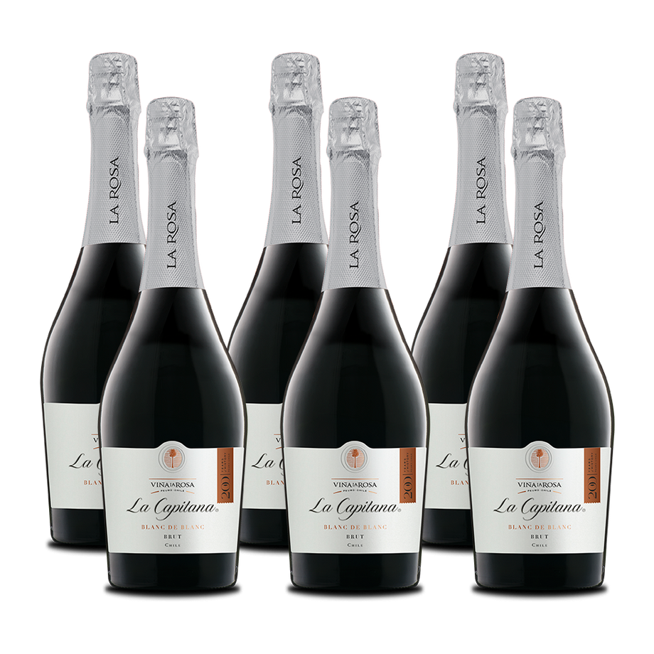 La Capitana Espumante Chardonnay Brut Reserve (6 botellas 750ml