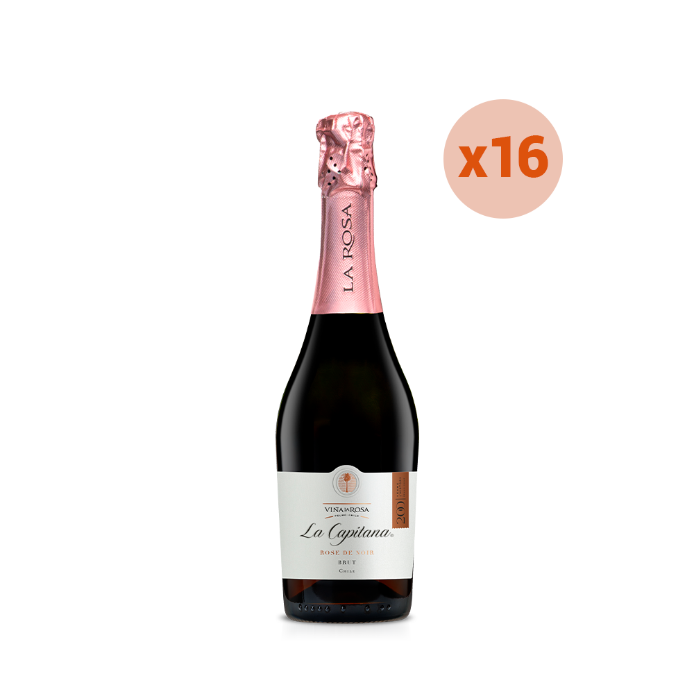 La Capitana Espumante Rose de Noir Brut Reserve 375 ml (16 Unidades)