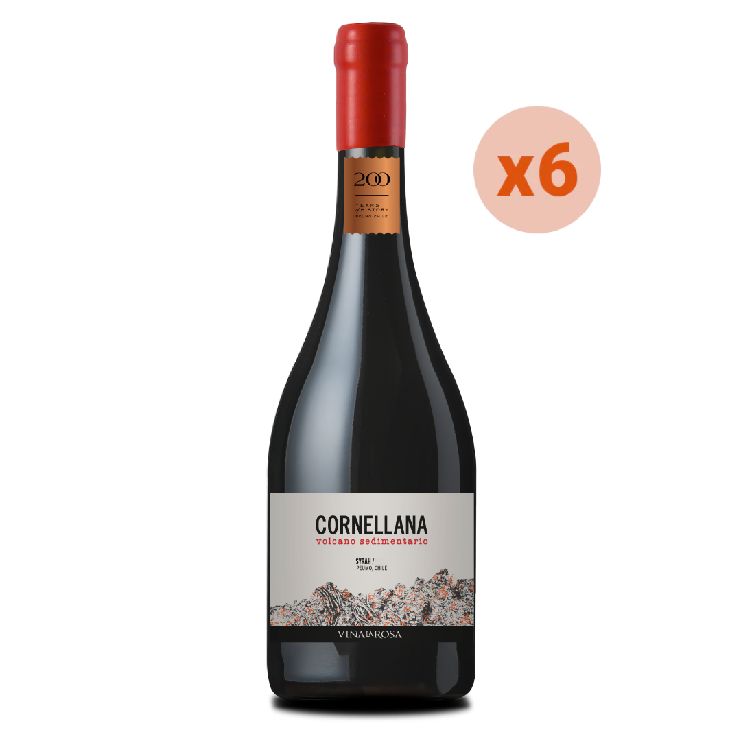 Cornellana Volcano Sedimentario Syrah 2021 (6 Botellas 750 ML)