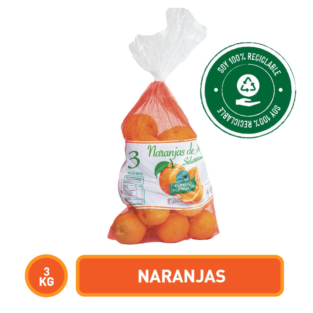 Malla Naranja 3 Kilos